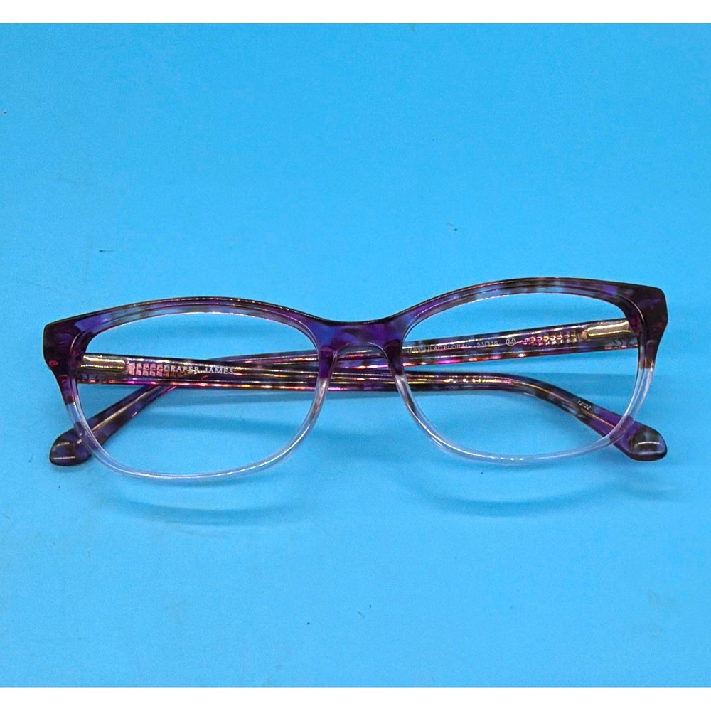 Draper James DJ3042 Women's Purple Floral Cat Eye Full Rim Plastic 53-16 140